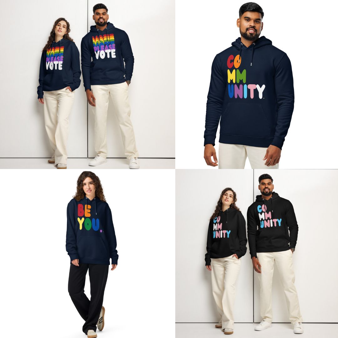 LGBTQ+ Themed Premium Unisex Hoodies now in the APWT Gift Shop!