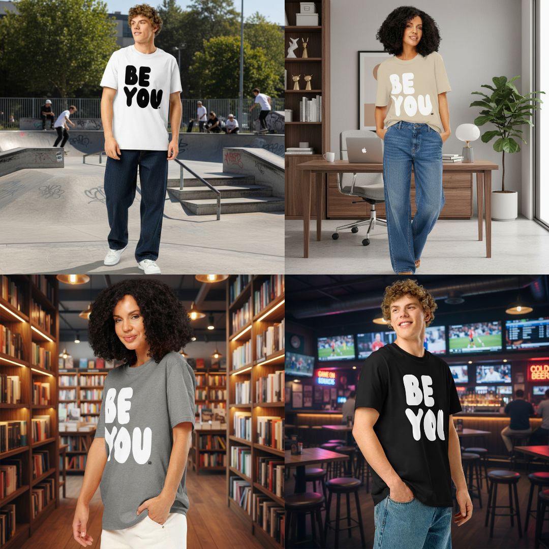 Be You Premium Unisex T-Shirts in the APWT Gift Shop
