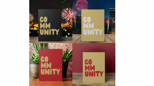 The APWT Gift Shop's New Year's inspired soft cover journals - available for a limited time