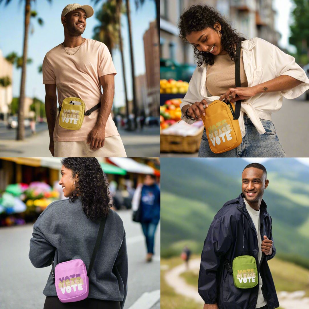 Please Vote Small Crossbody Bags - The APWT Gift Shop