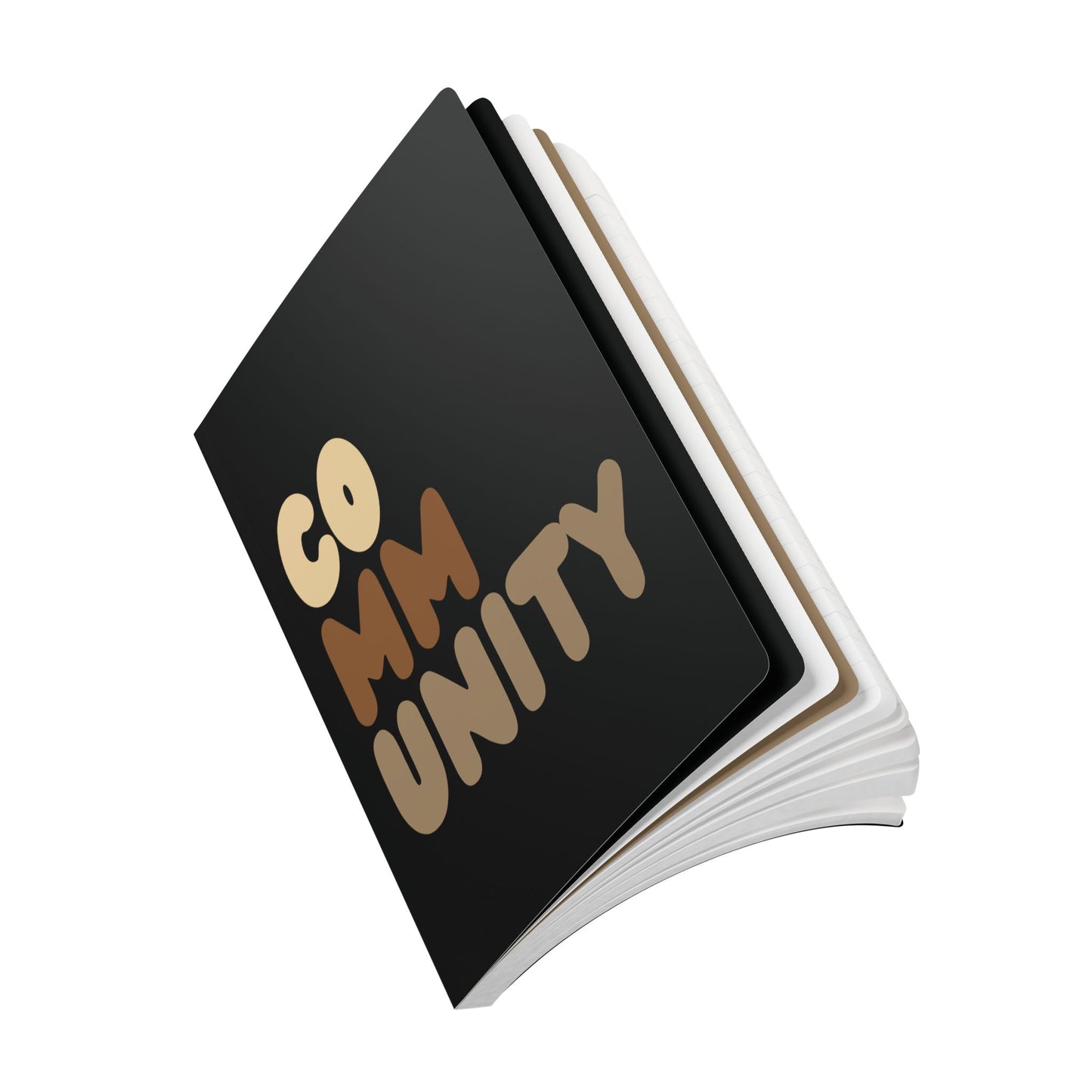 A side view of the Community Soft Cover Journal (200 pages) - The APWT Gift Shop