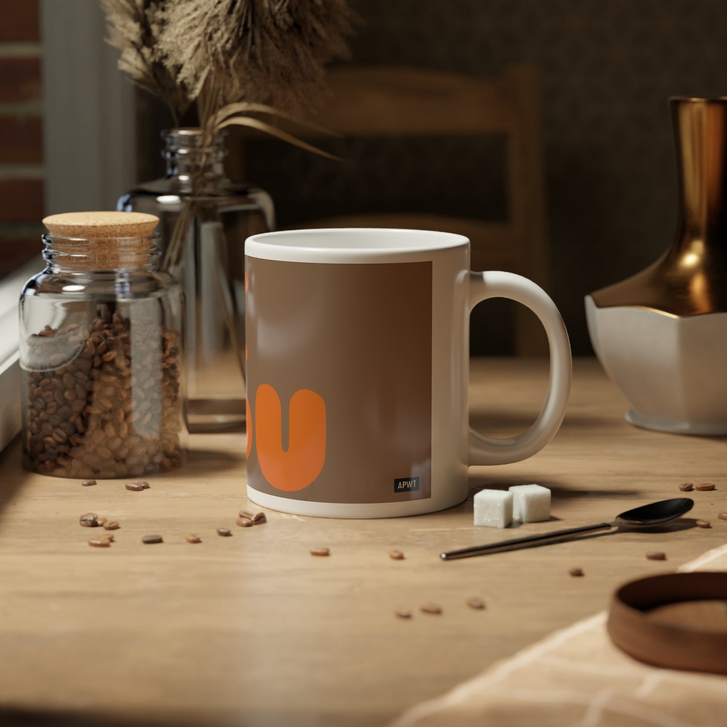 Be You in Brown and Orange Jumbo Mug - 20oz Mug