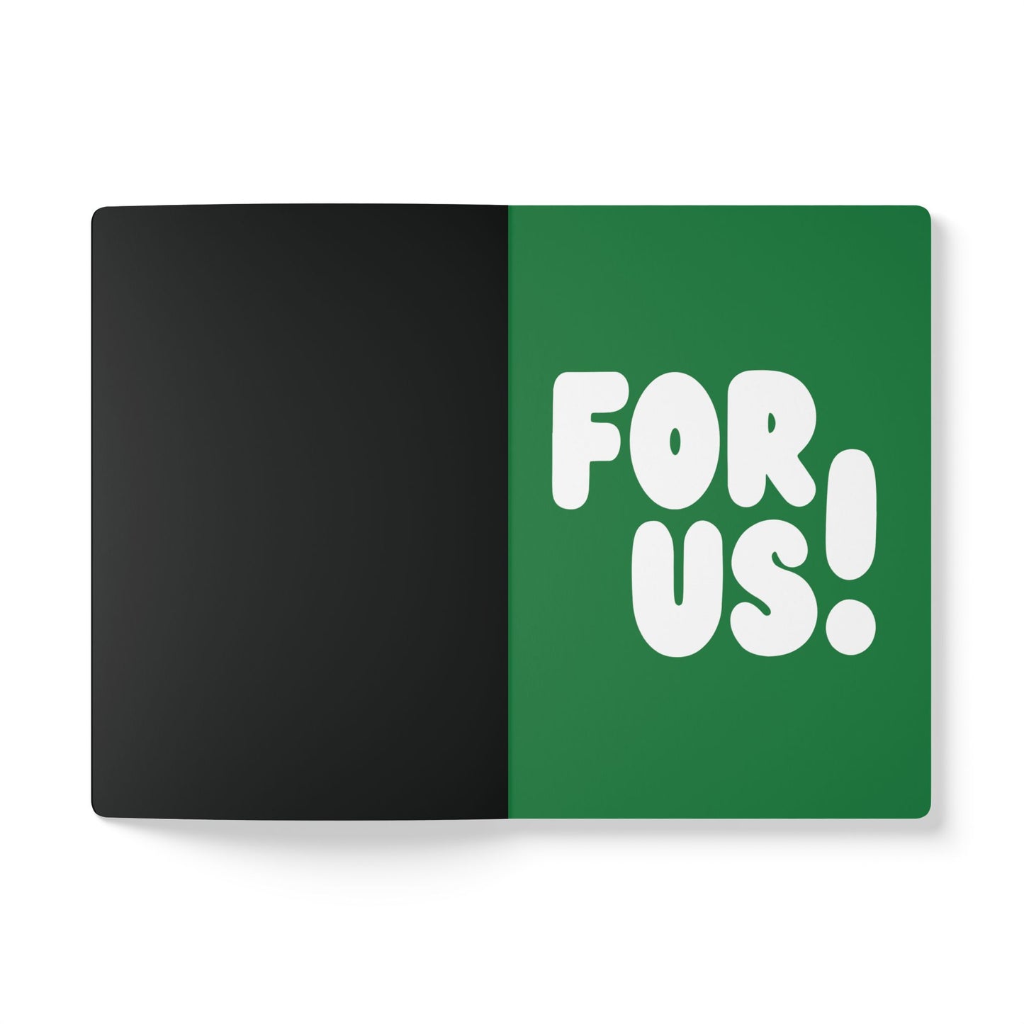 The second page of the For Us in Black Soft Cover Journal - The APWT Gift Shop