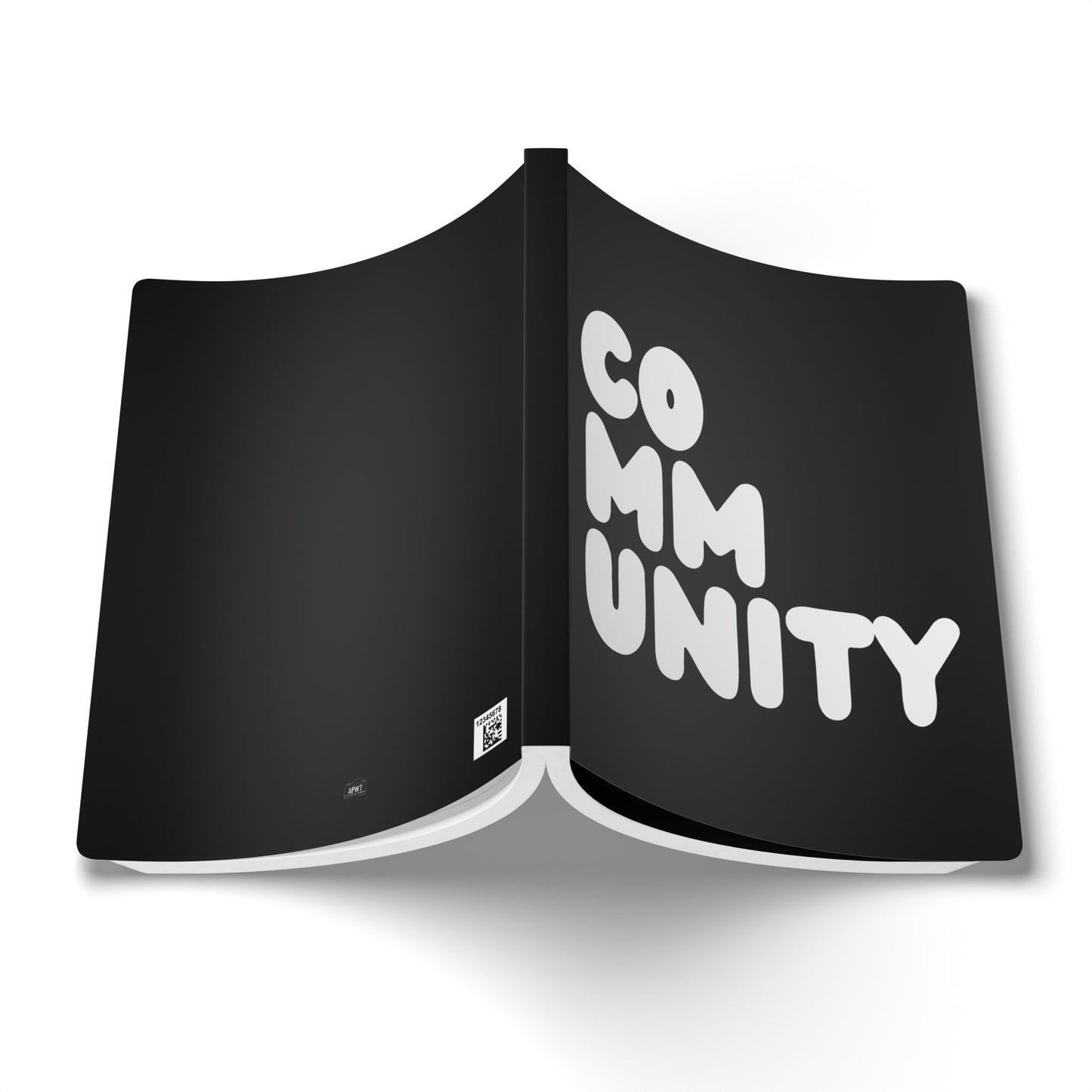 The outside of a Community in Black and White Soft Cover Journal (200 Pages) - The APWT Gift Shop