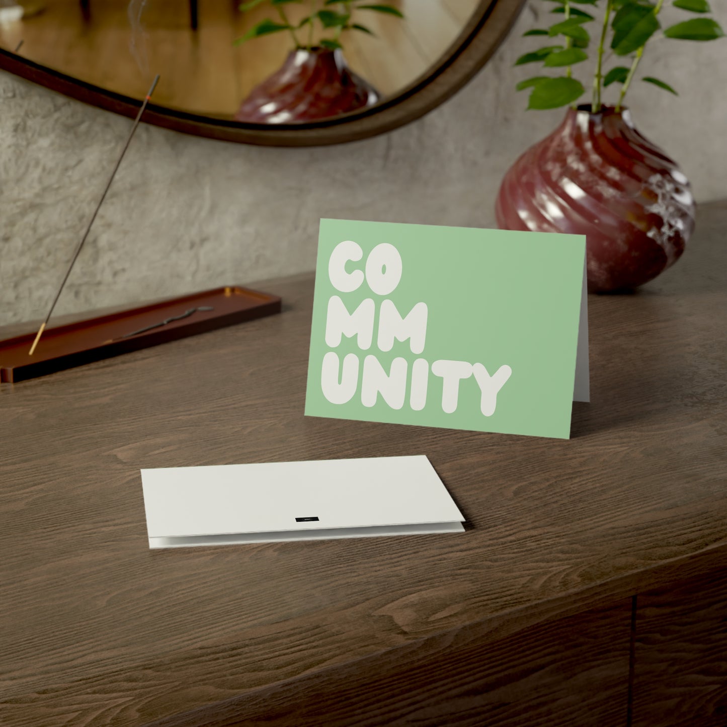 A Community in Mint Green Card Set - Available in 2 Sizes