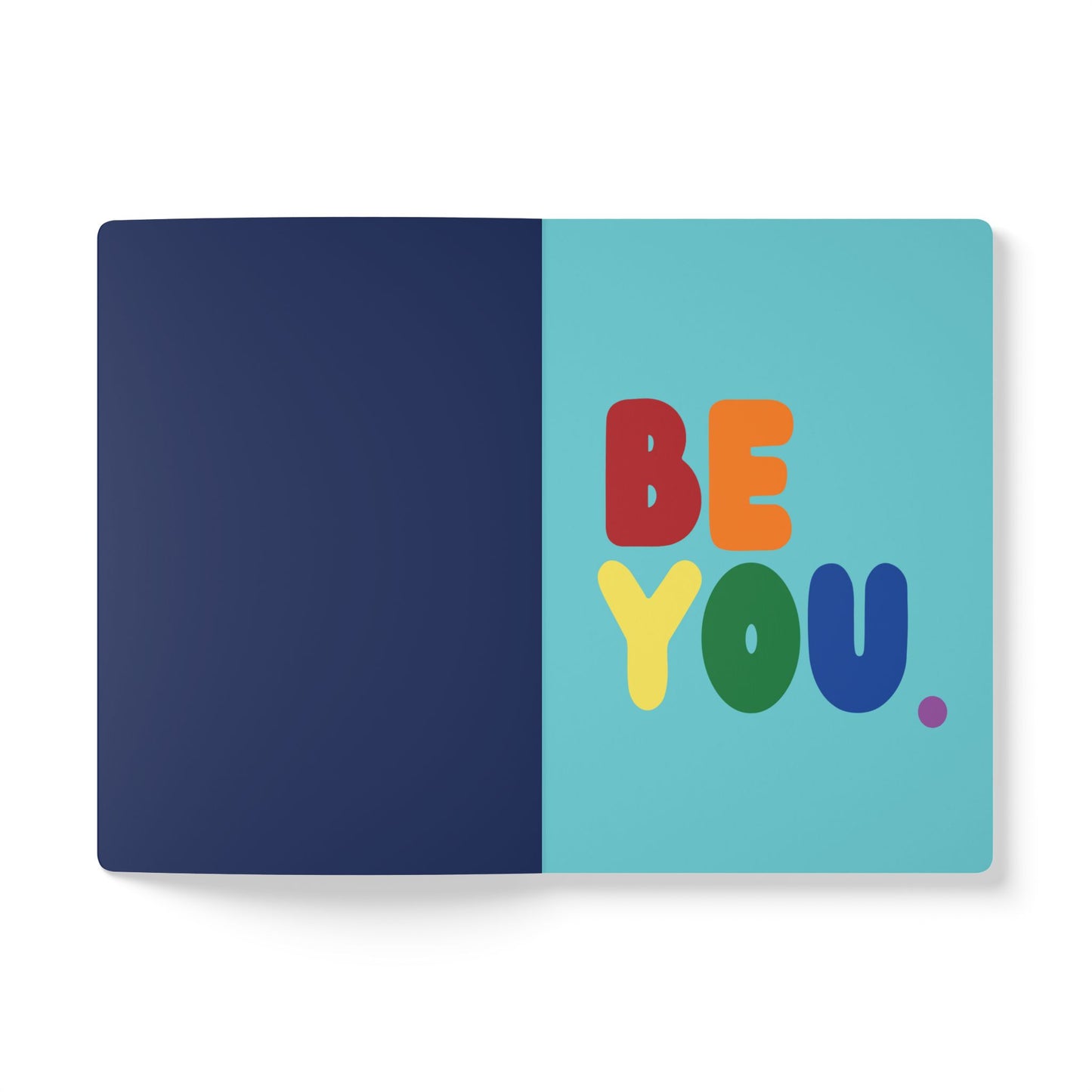 The first page of The Rainbow Be You Soft Cover Journal - The APWT Gift Shop