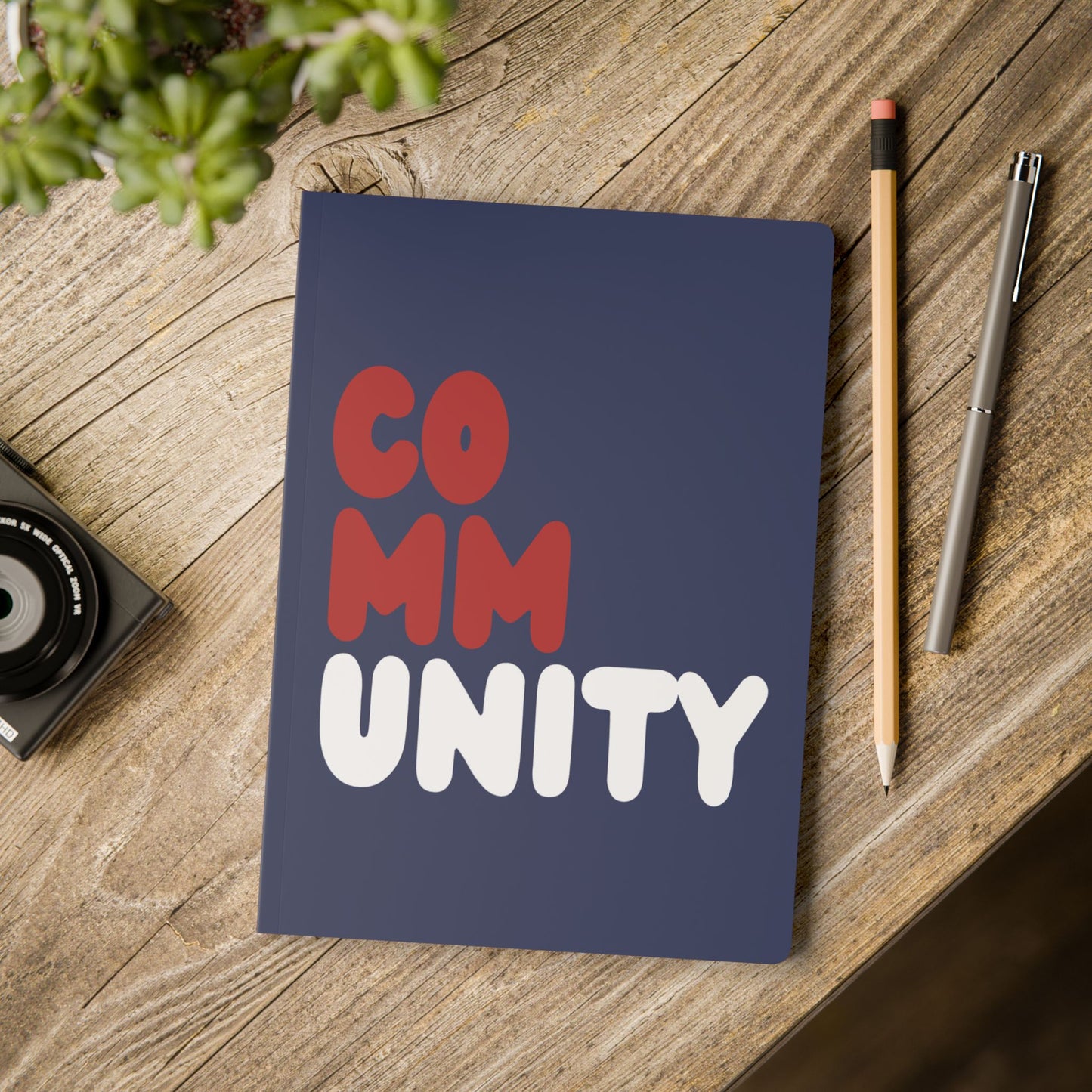 Community Fracture Soft Cover Journal on a table - The APWT Gift Shop