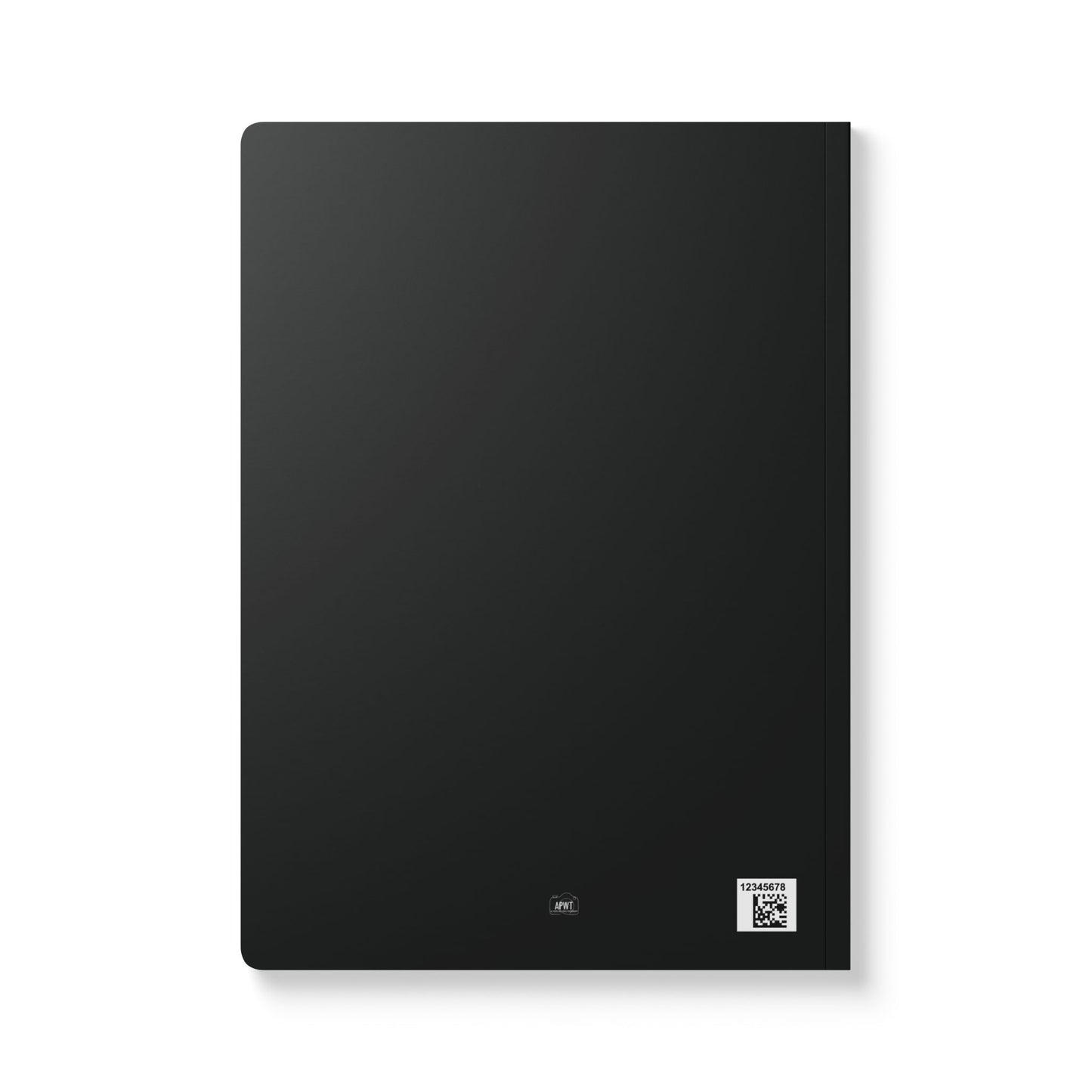 The back of the Be You in Black Soft Cover Journal - The APWT Gift Shop