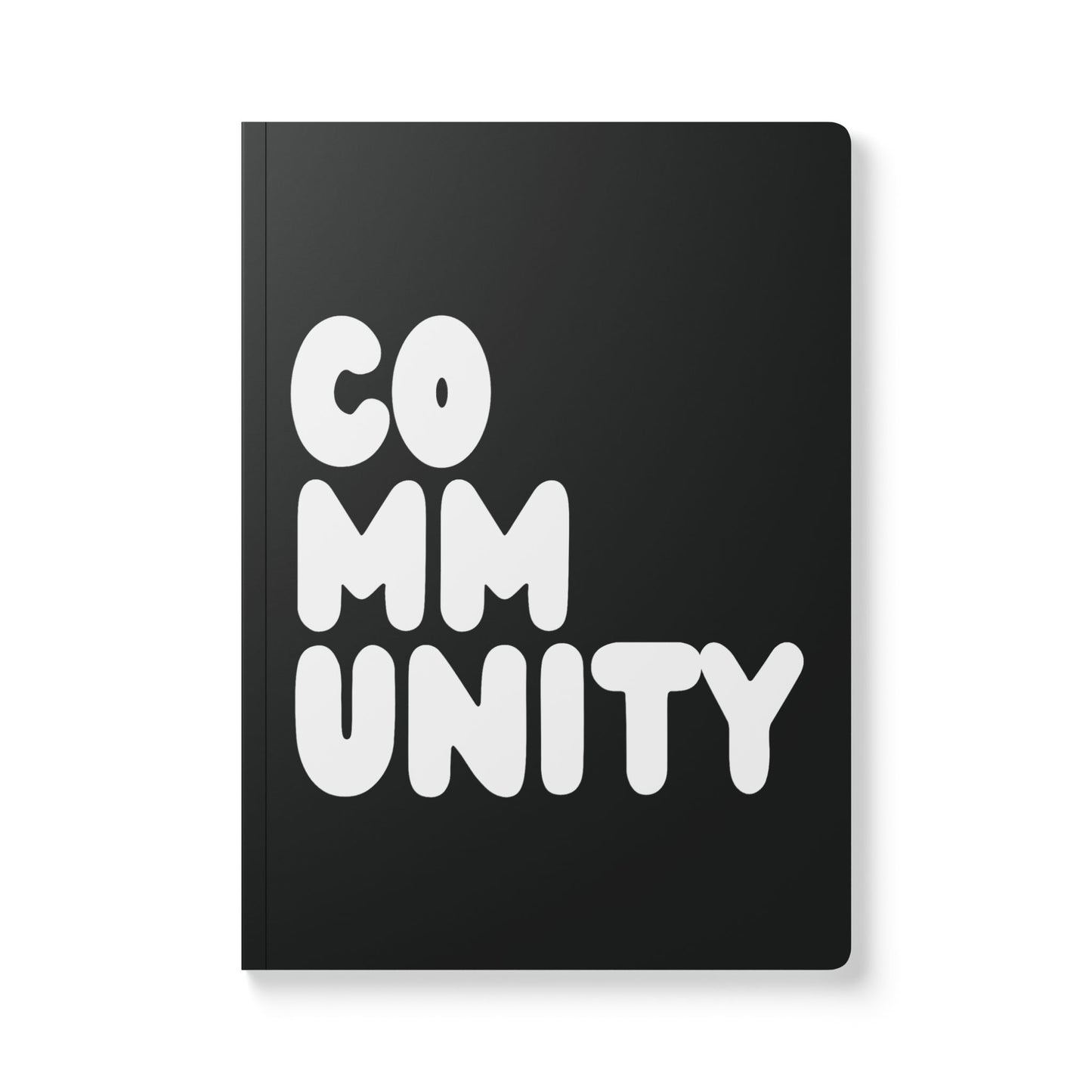 The cover of a Community in Black and White Soft Cover Journal (200 Pages) - The APWT Gift Shop