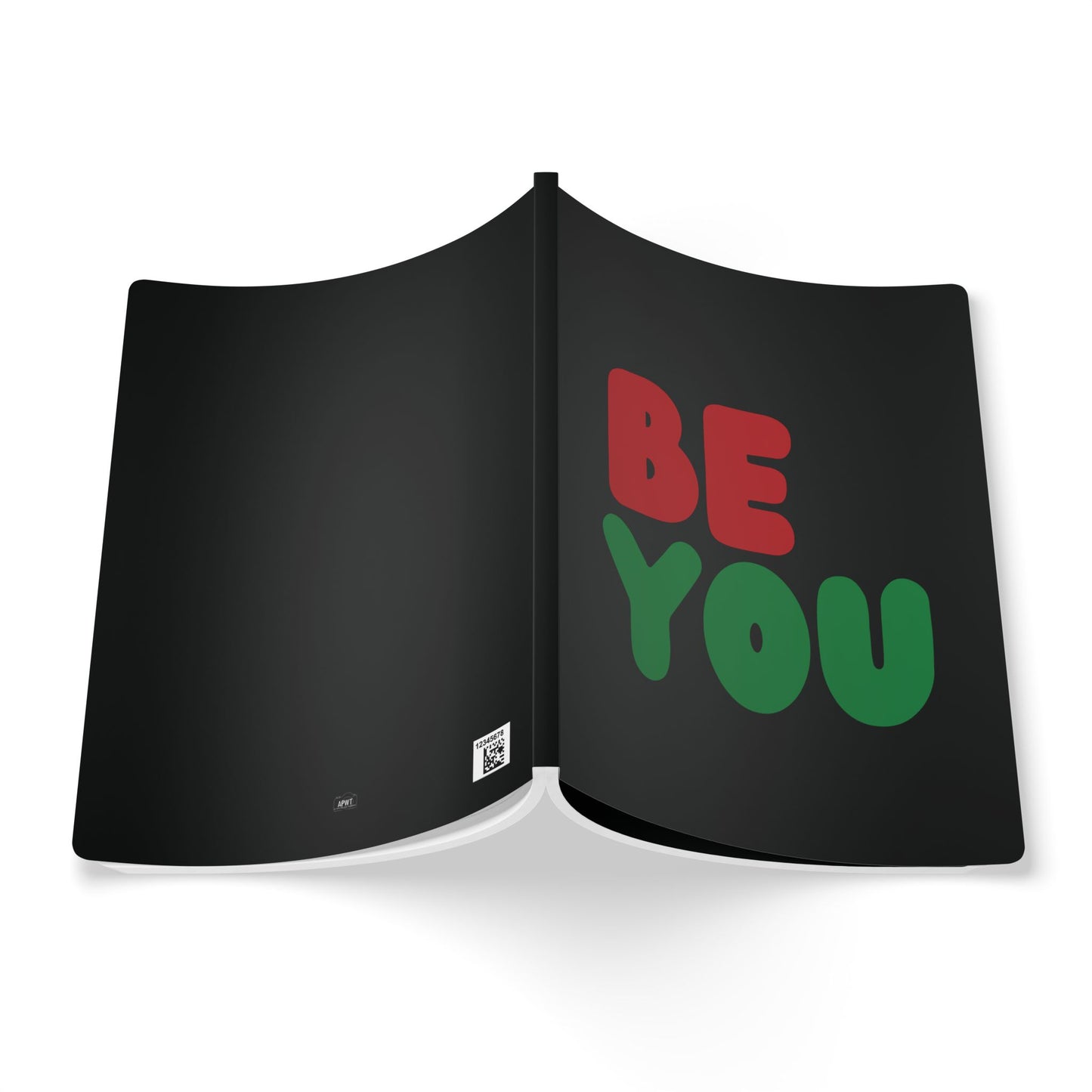 The outside of the Be You in Black Soft Cover Journal
(100 Pages) - The APWT Gift Shop