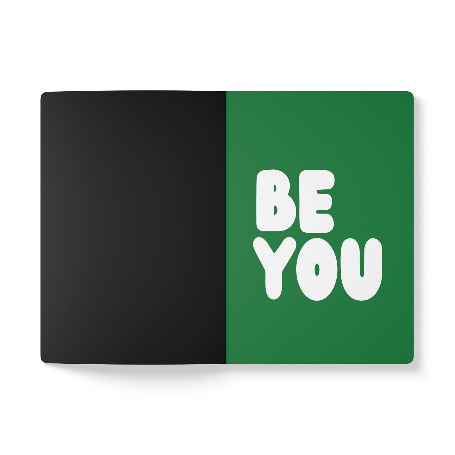 The second page of the Be You in Black Soft Cover Journal - The APWT Gift Shop