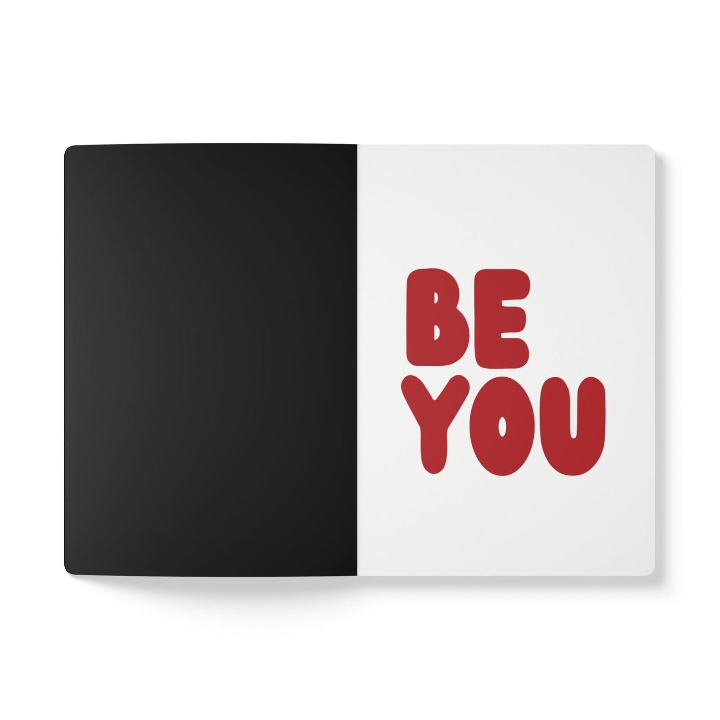 The first page of the Be You in Black Soft Cover Journal - The APWT Gift Shop