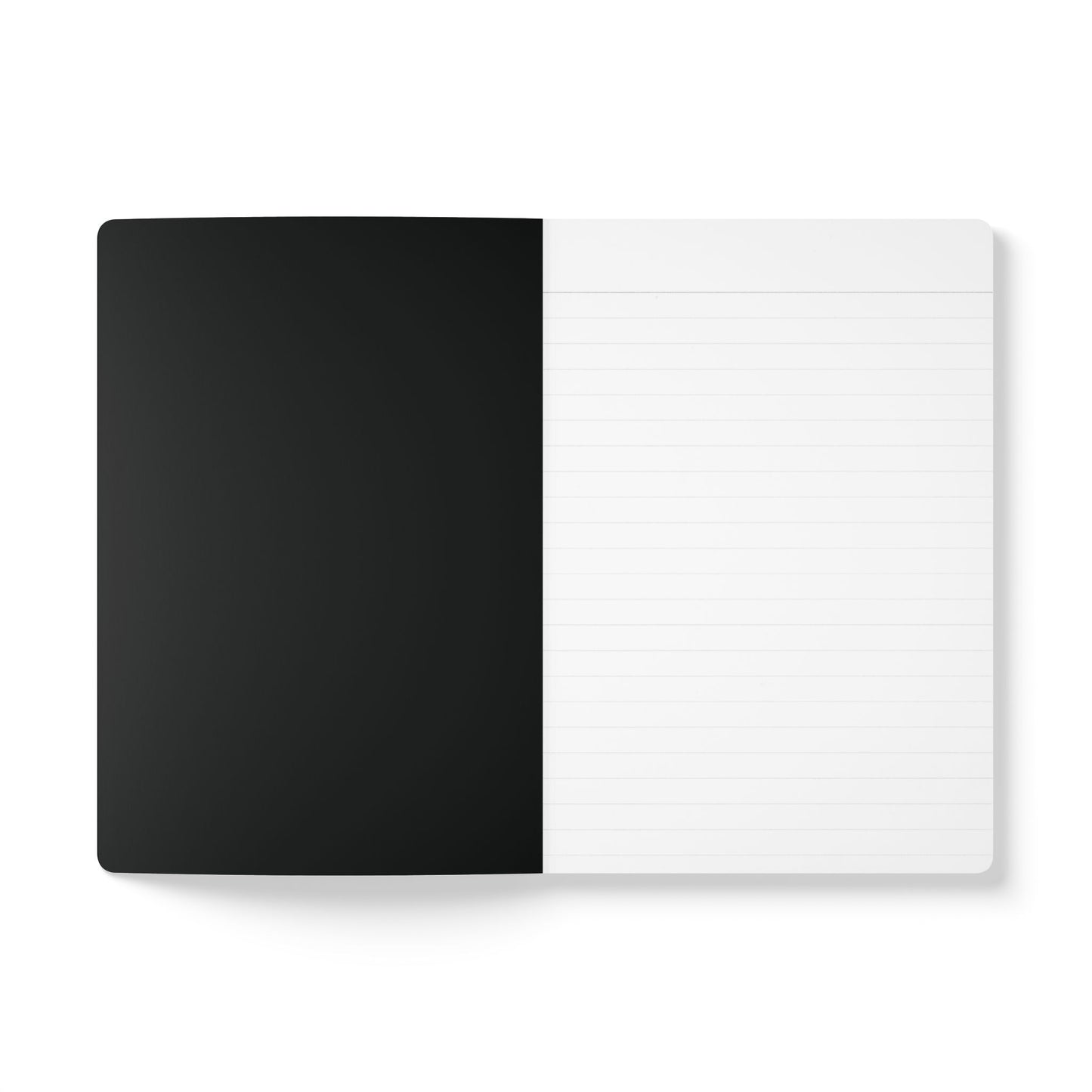 The first lined page of the Shades in Black Soft Cover Journal - The APWT Gift Shop