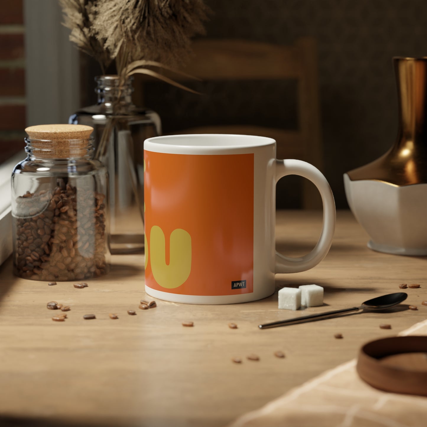 Be You in Orange and Yellow Jumbo Mug - 20oz Mug