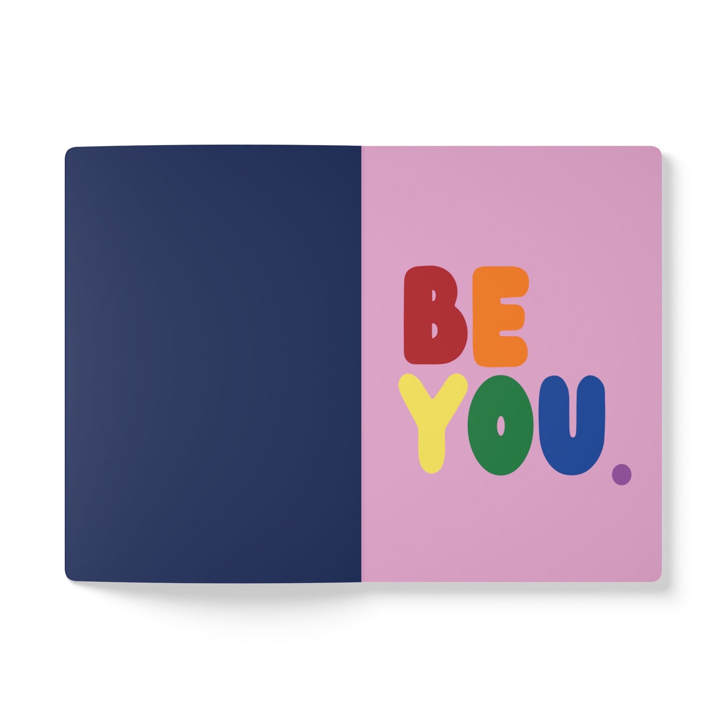 The second page of The Rainbow Be You Soft Cover Journal - The APWT Gift Shop