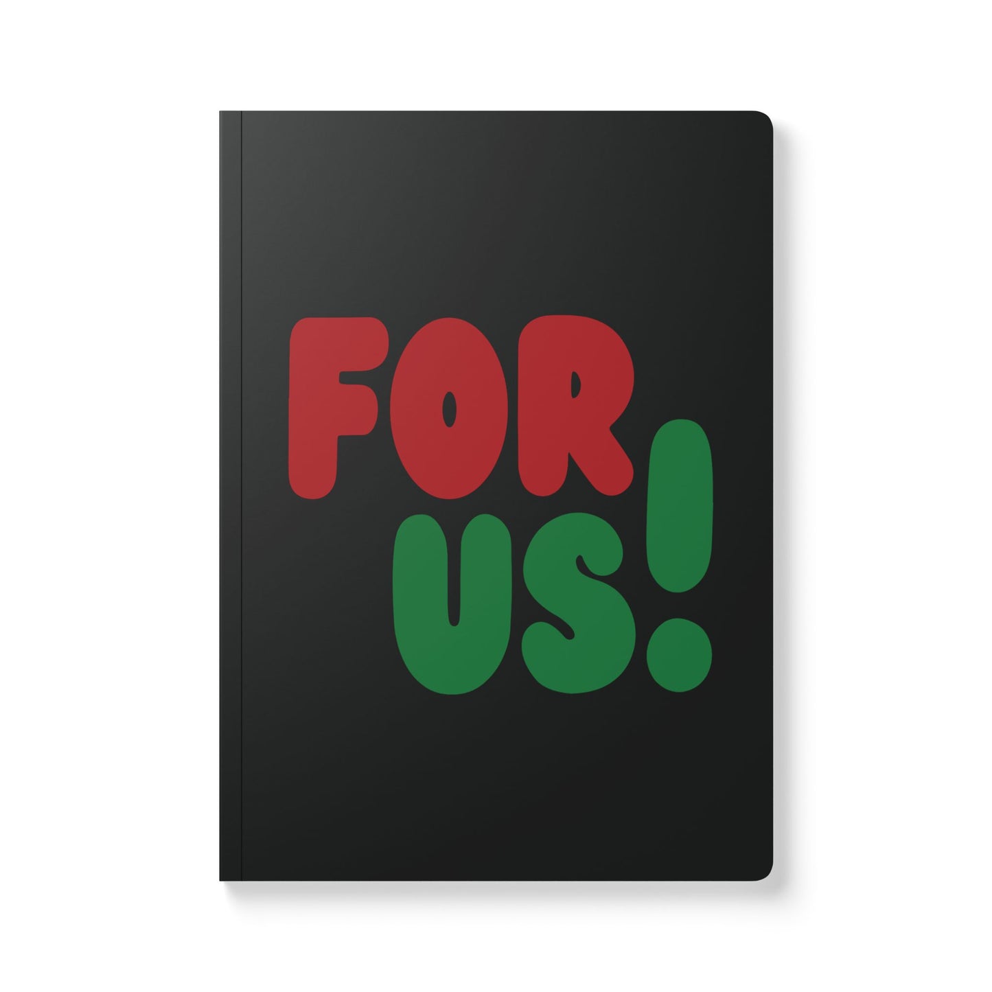 The For Us in Black Soft Cover Journal - The APWT Gift Shop