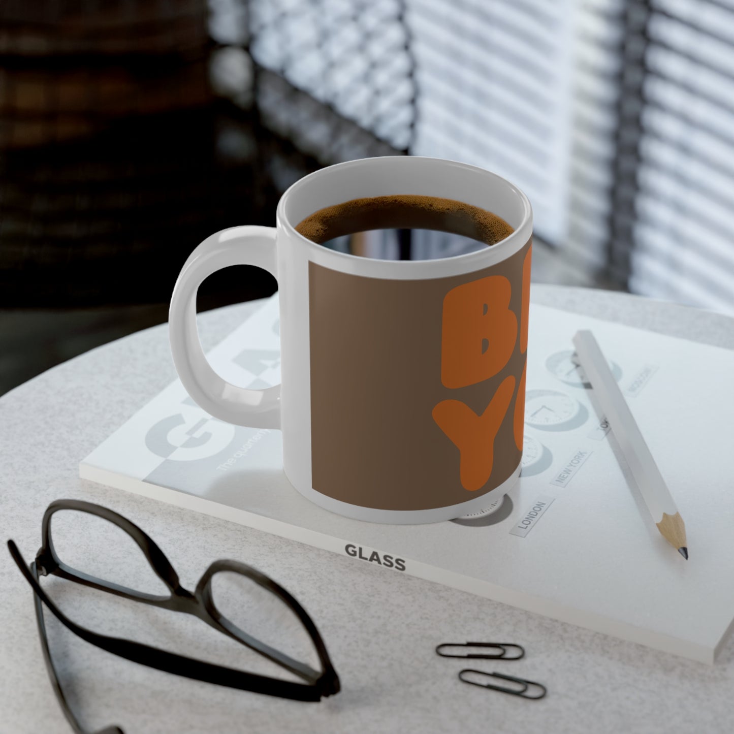 Be You in Brown and Orange Jumbo Mug - 20oz Mug