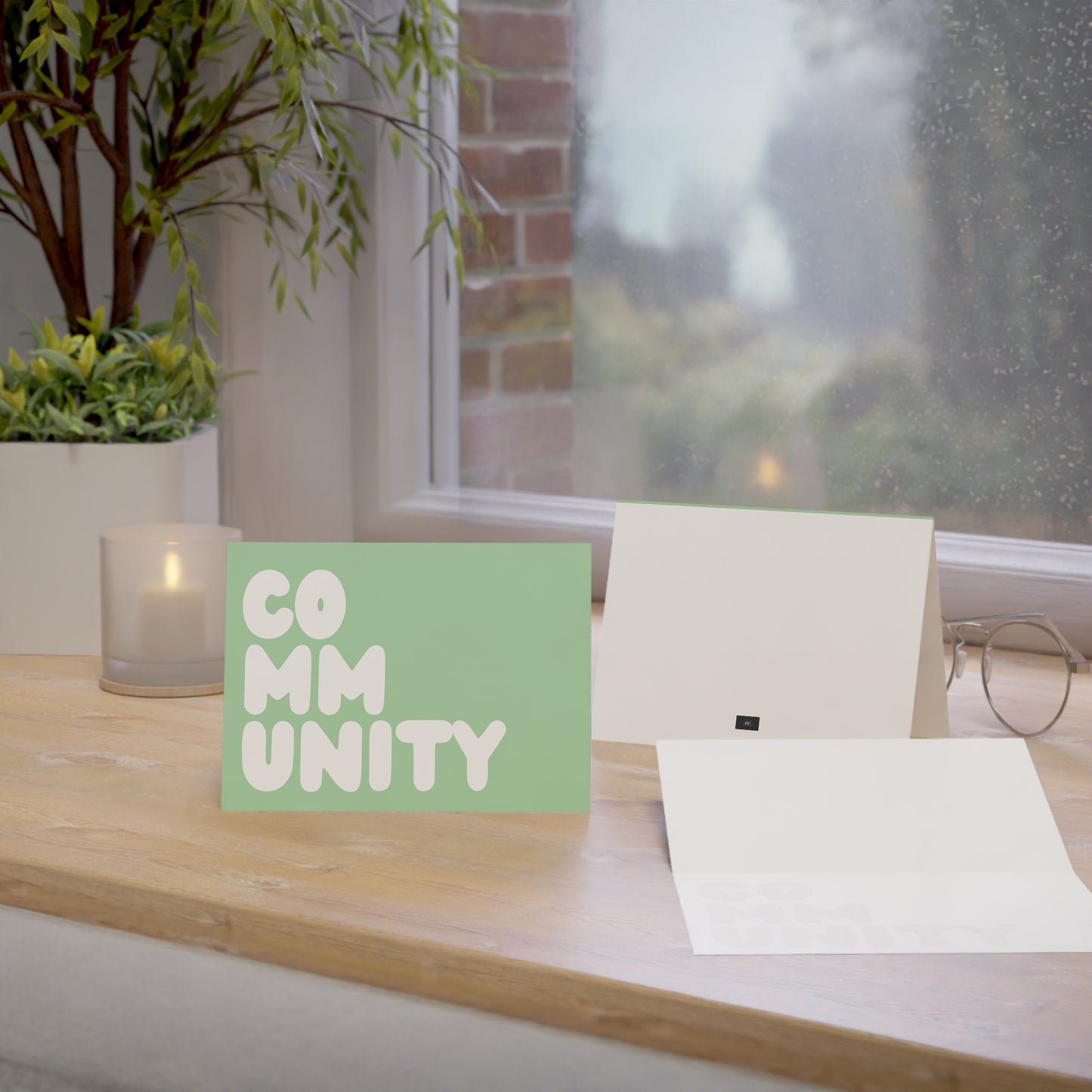 A Community in Mint Green Card Set - Available in 2 Sizes