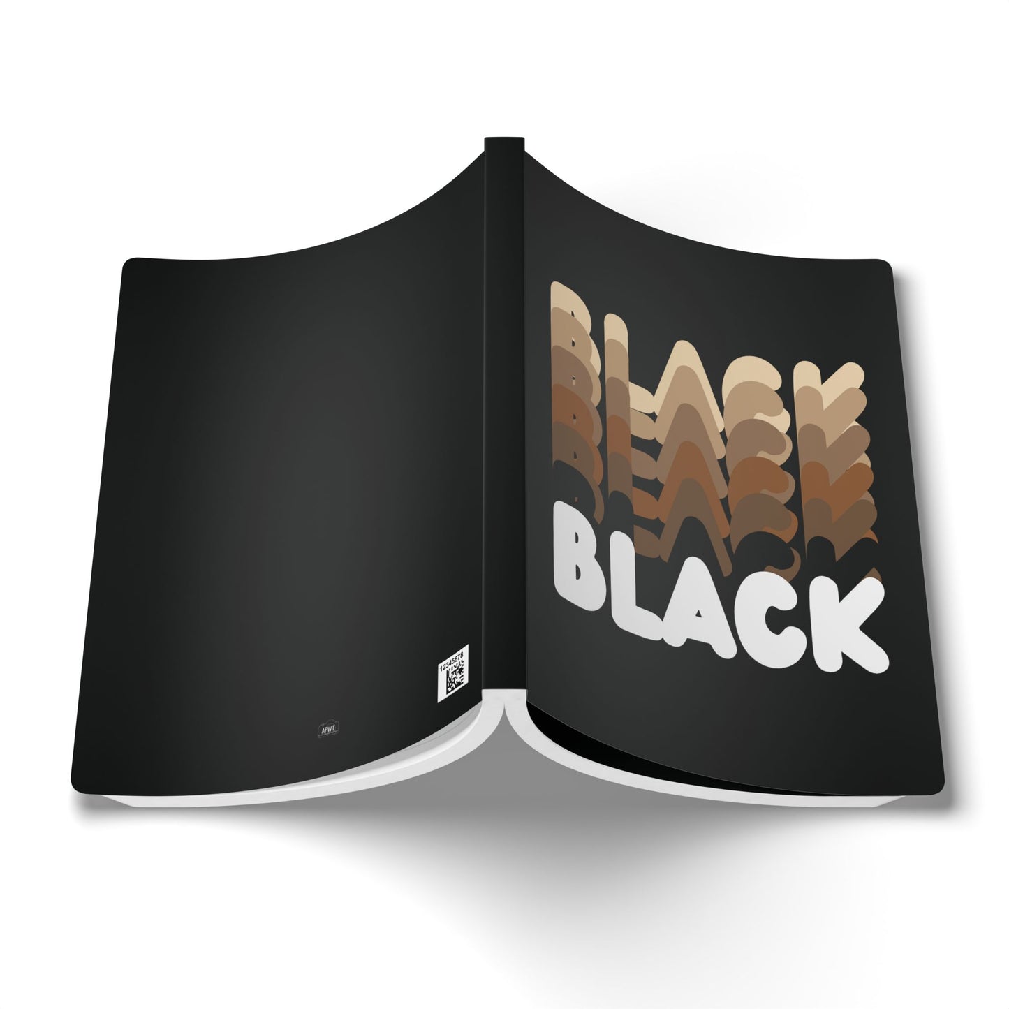The outside of the Shades in Black Soft Cover Journal (200 Pages) - The APWT Gift Shop