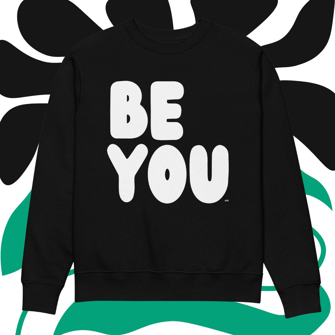 Be You in Black and White Premium Unisex Crew Neck Sweatshirt