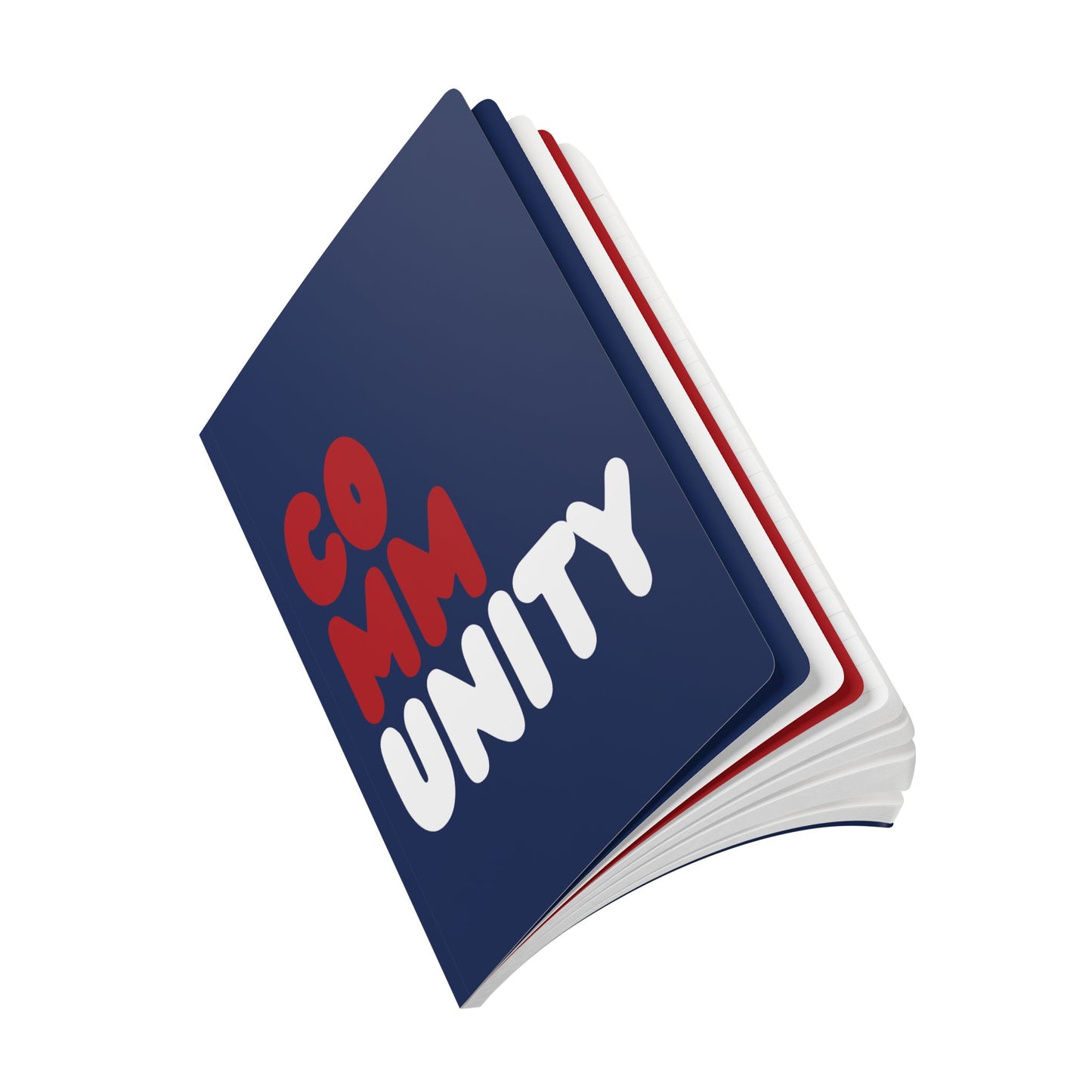A side view of the Community Fracture Soft Cover Journal (100 Pages) - The APWT Gift Shop