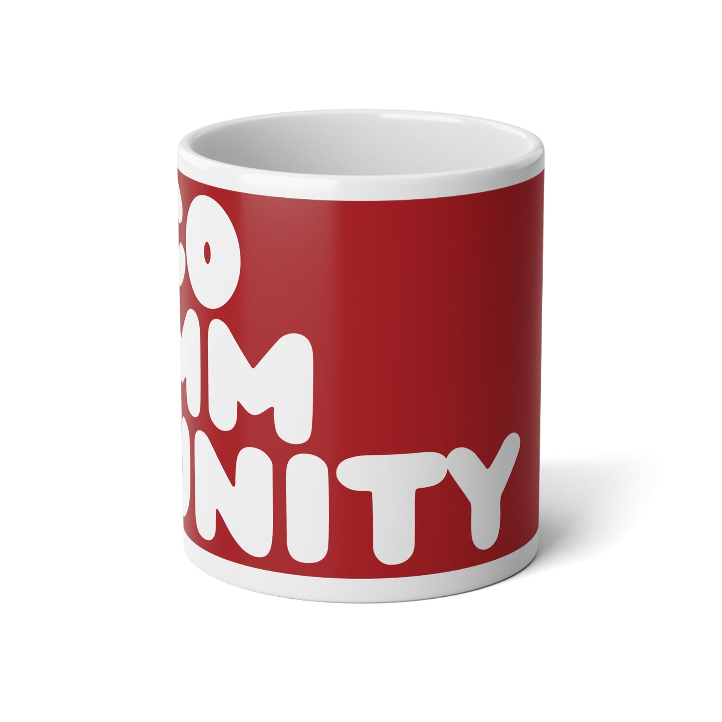 A Community in Crimson Jumbo Mug - The APWT Gift Shop