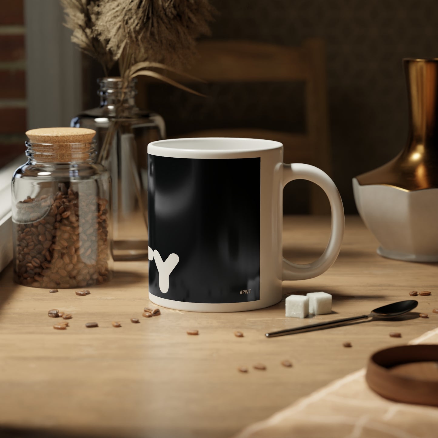 Community in Black and White Jumbo Mug - 20 Oz Mug