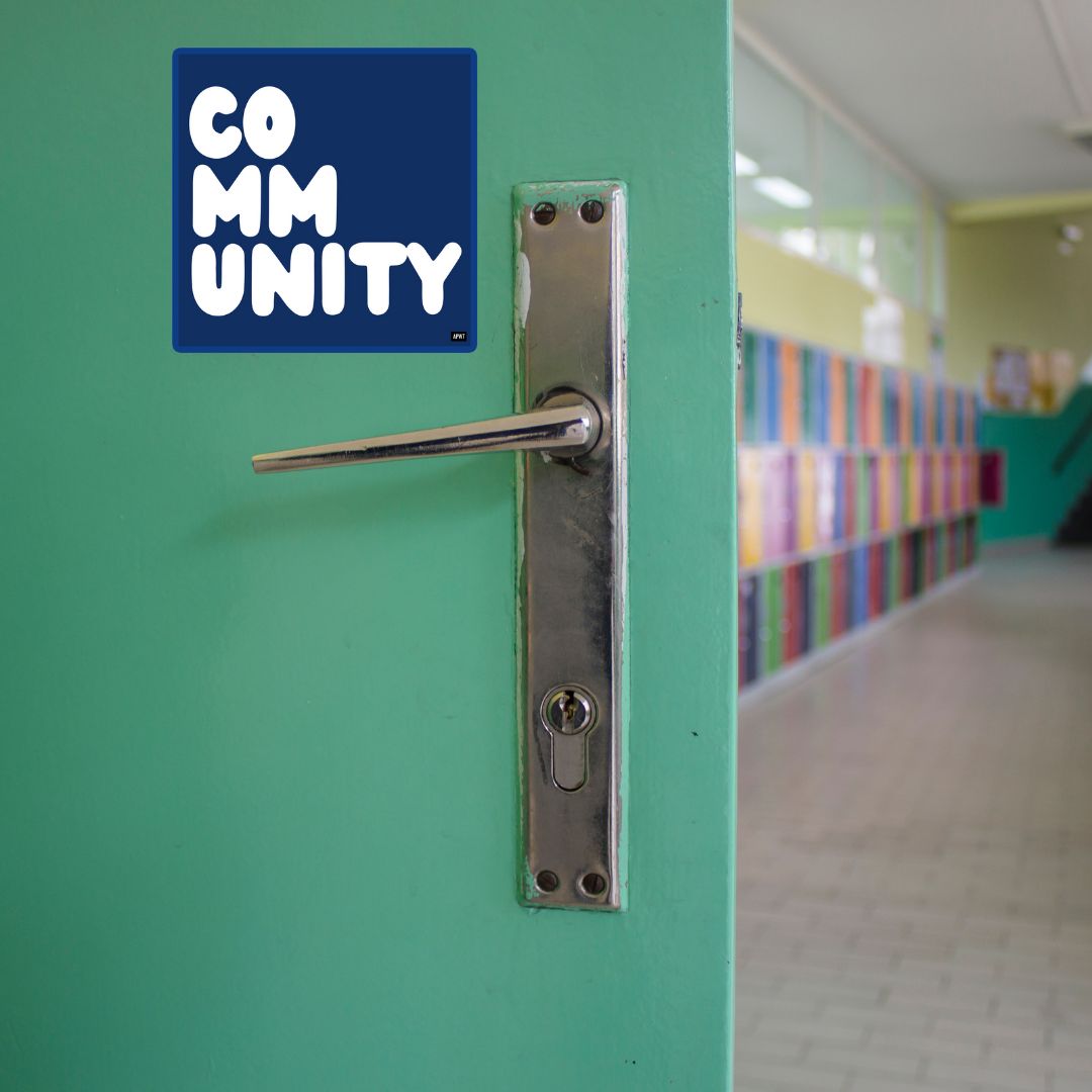 A Community in Dark Blue Vinyl Sticker