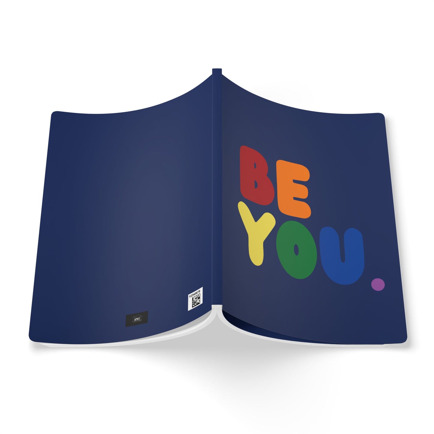 The outside of The Rainbow Be You Soft Cover Journal (100 Pages) - The APWT Gift Shop