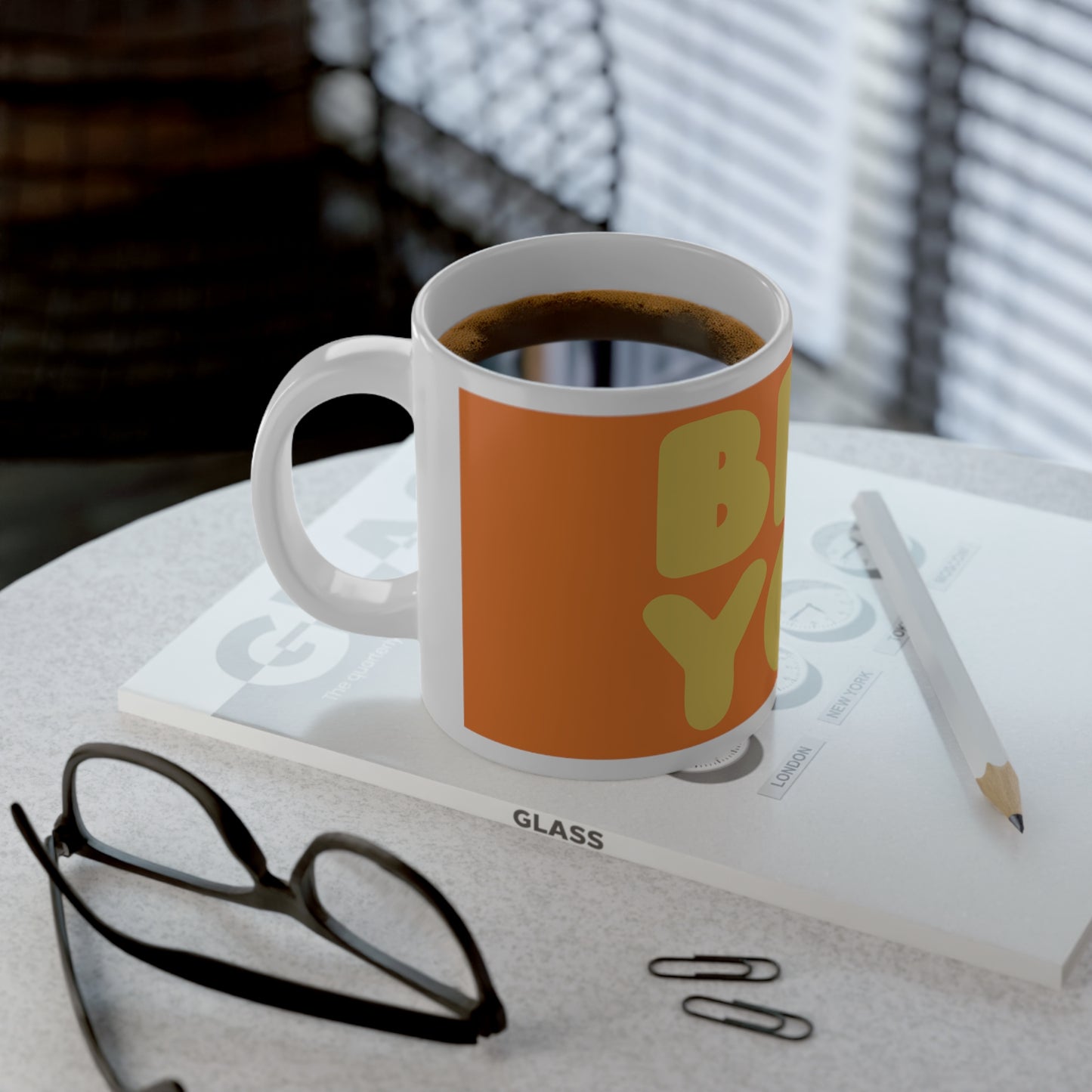 Be You in Orange and Yellow Jumbo Mug - 20oz Mug