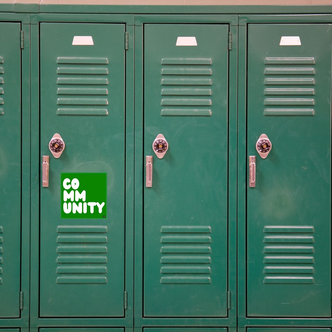 A Community in Broccoli Vinyl Sticker