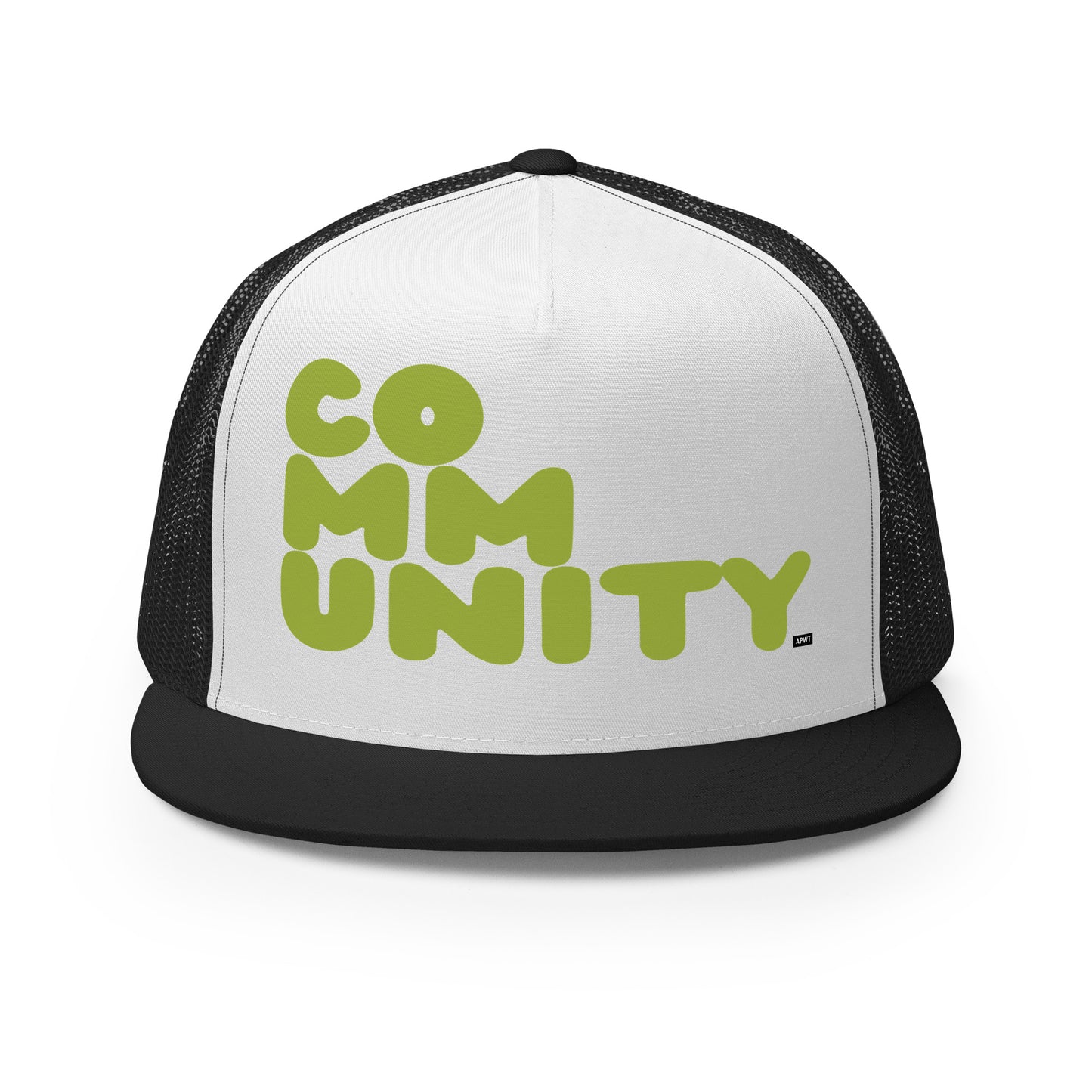 A Community in Lime Green Trucker Hat - The APWT Gift Shop