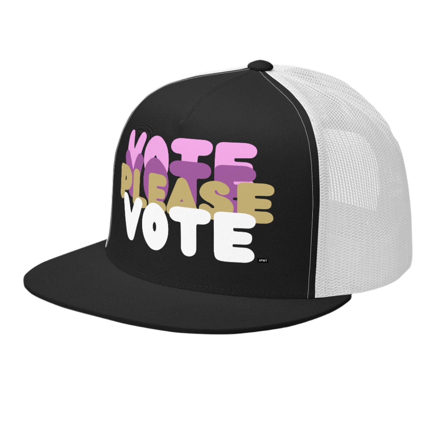 Please Vote in Pink Trucker Hat - The APWT Gift Shop