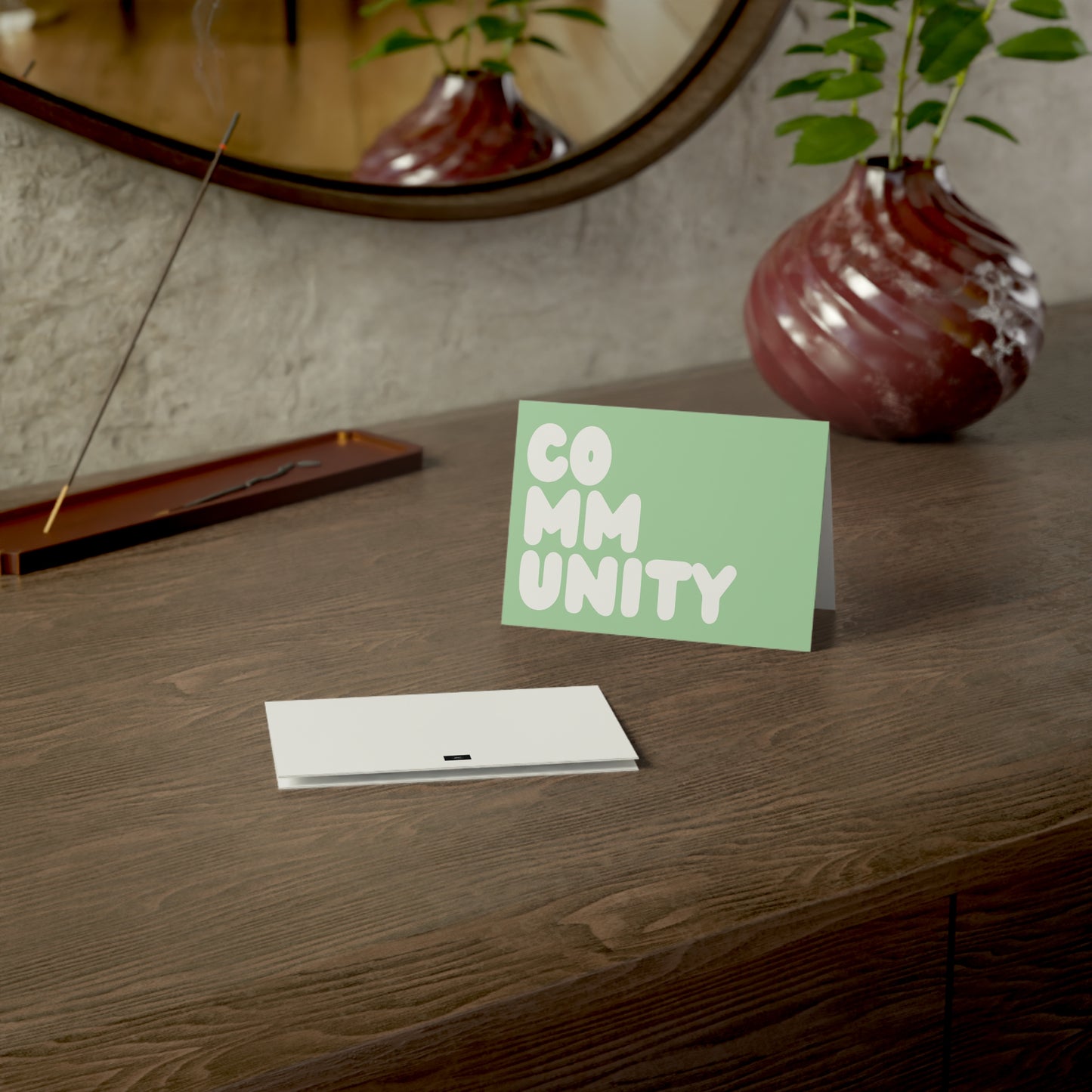 A Community in Mint Green Card Set - Available in 2 Sizes
