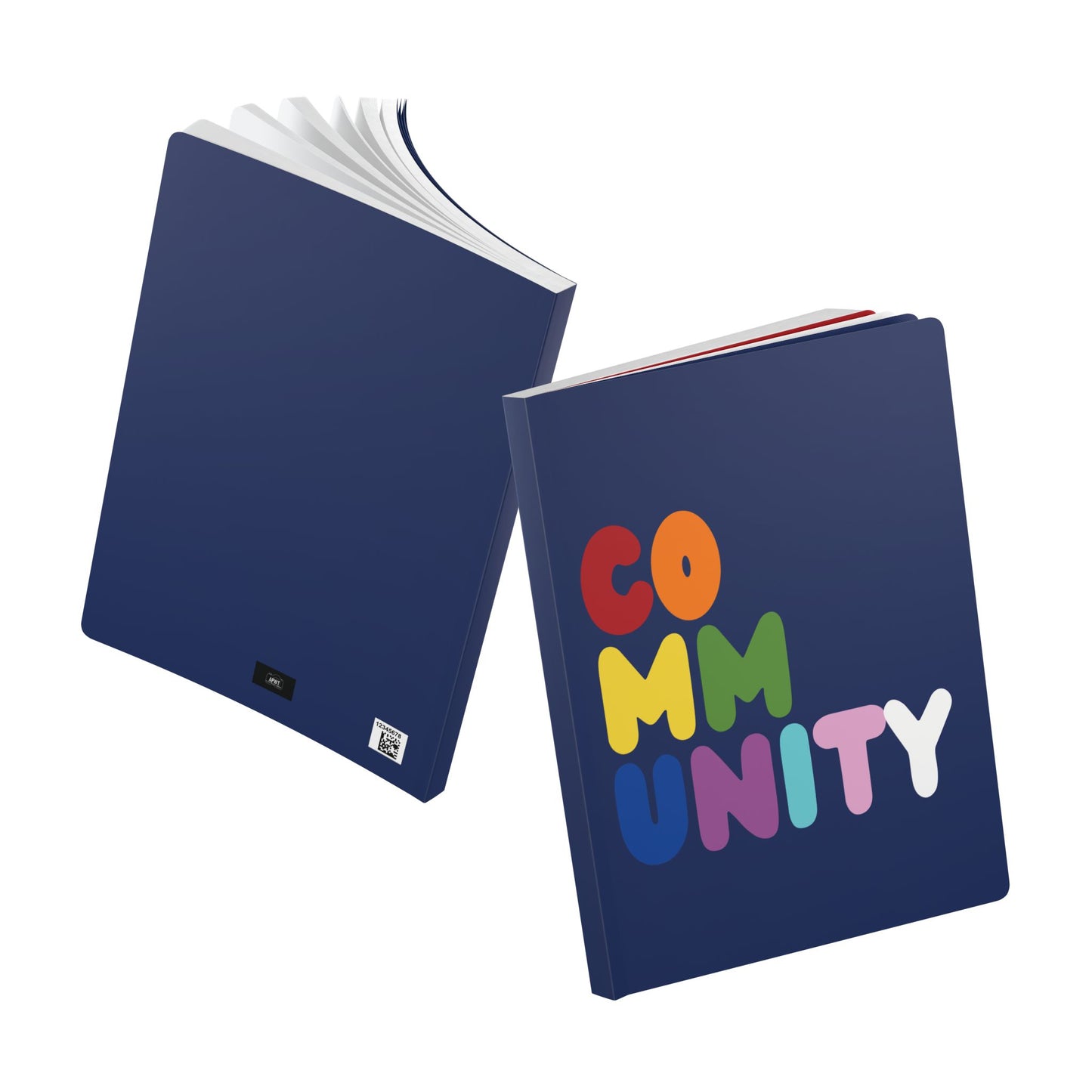 The front and back of the Rainbow Community Soft Cover Journal (200 Pages) - The APWT Gift Shop