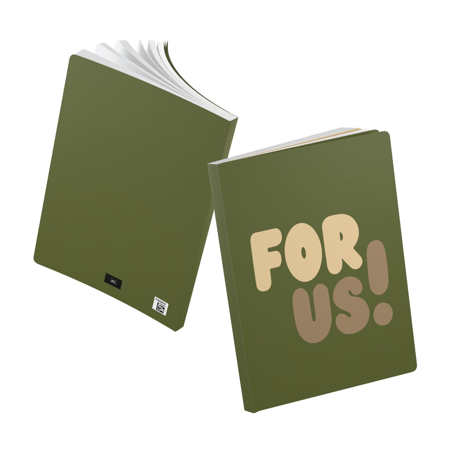 For Us in Green Soft Cover Journal