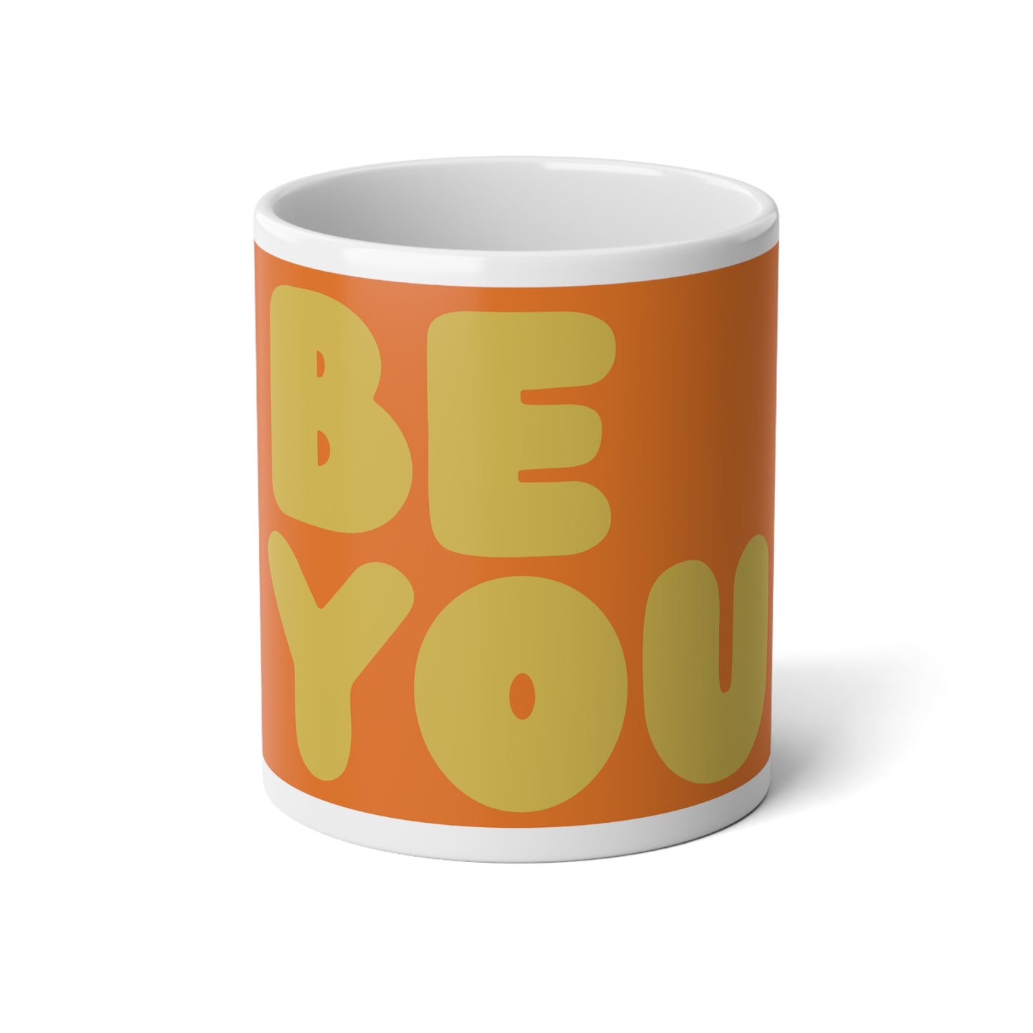 Be You in Orange and Yellow Jumbo Mug - The APWT Gift Shop