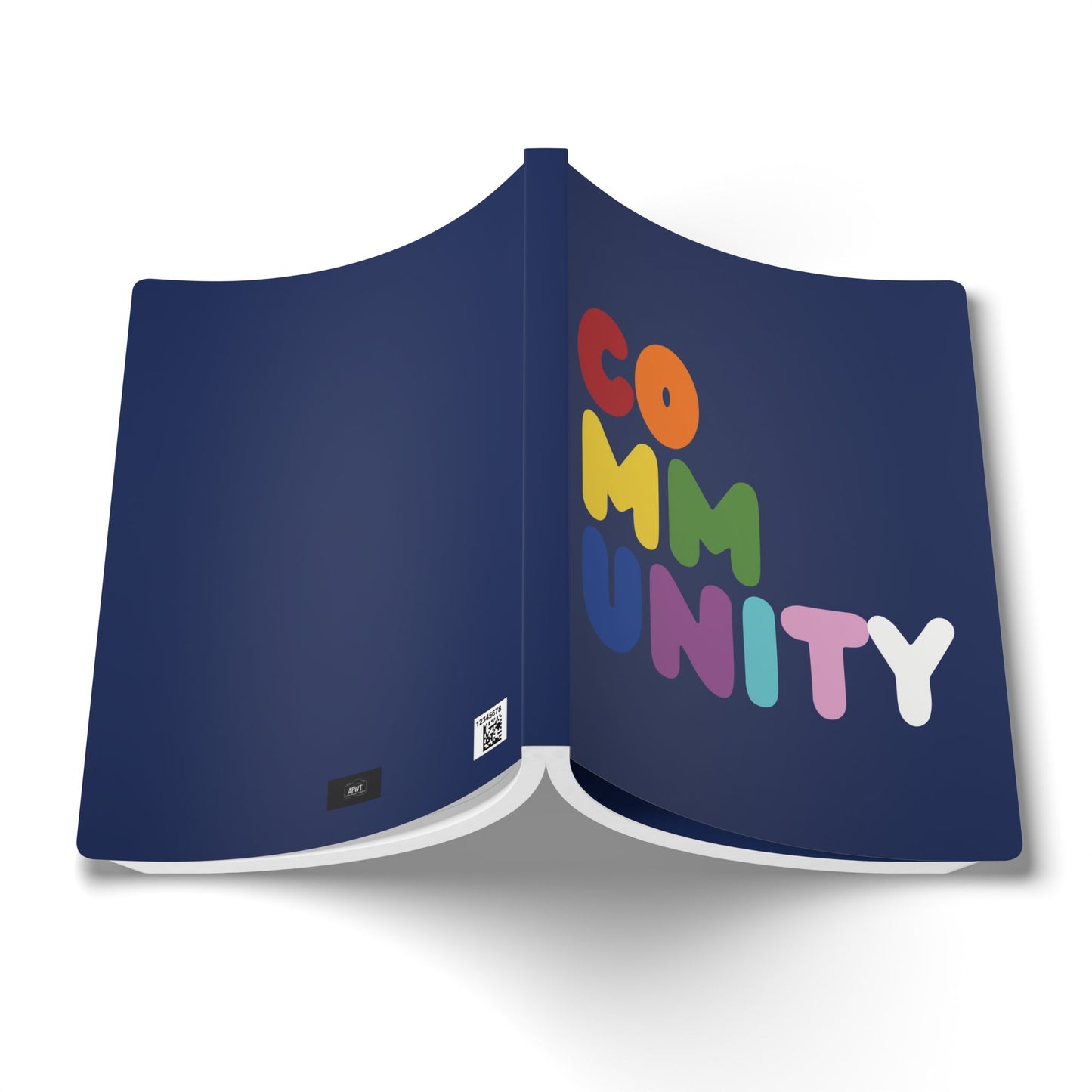 The outside of the Rainbow Community Soft Cover Journal (200 Pages) - The APWT Gift Shop