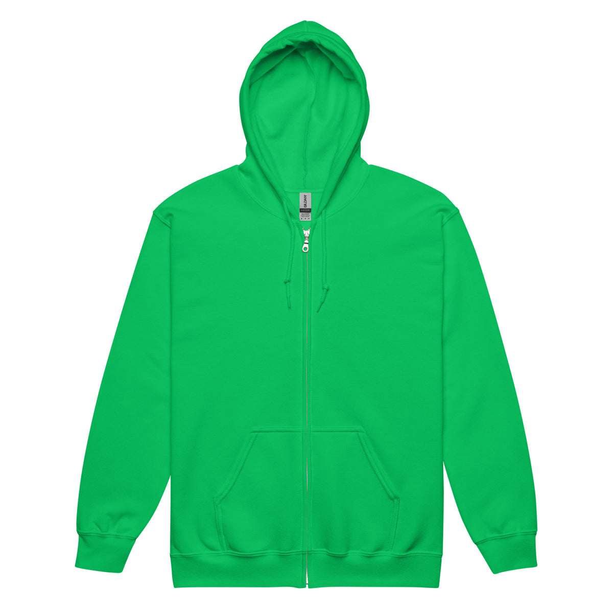 Be You in Green and Yellow Unisex Zip-Up Hoodie Front