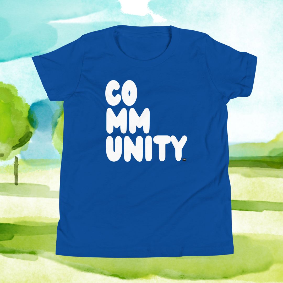 Community Kids in Ocean Blue Unisex T-Shirt