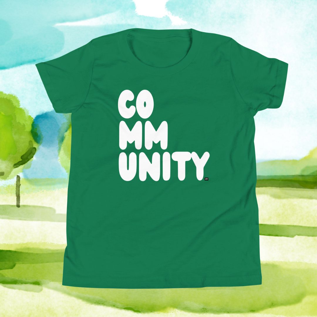 Community Kids in Green Grass Unisex T-Shirt
