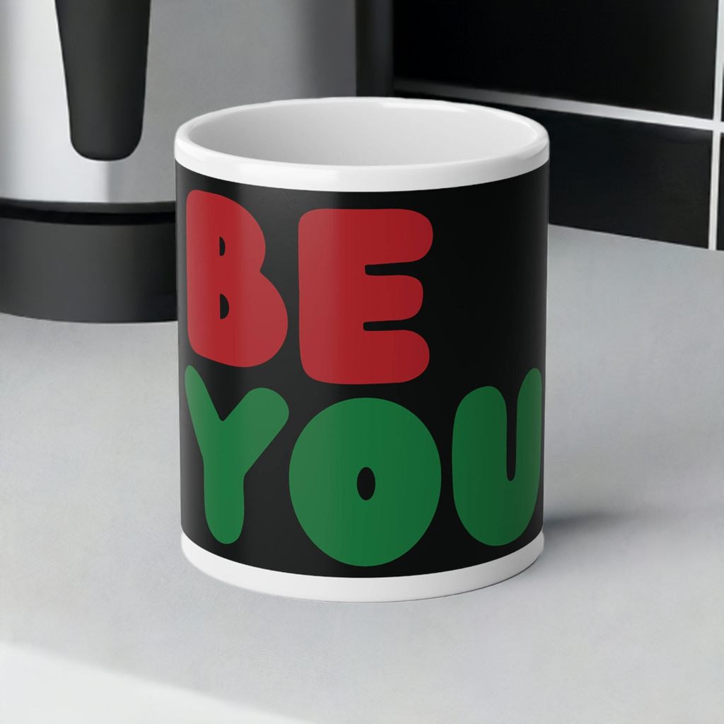 Be You in Black Jumbo Mug - 20 Oz Mug