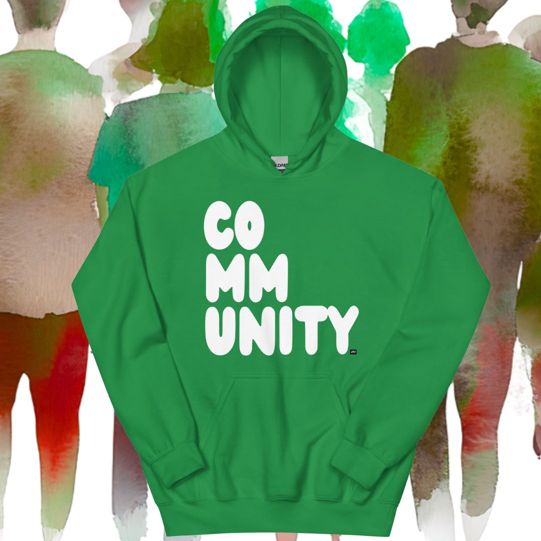 A Community in Green Grass Unisex Hoodie