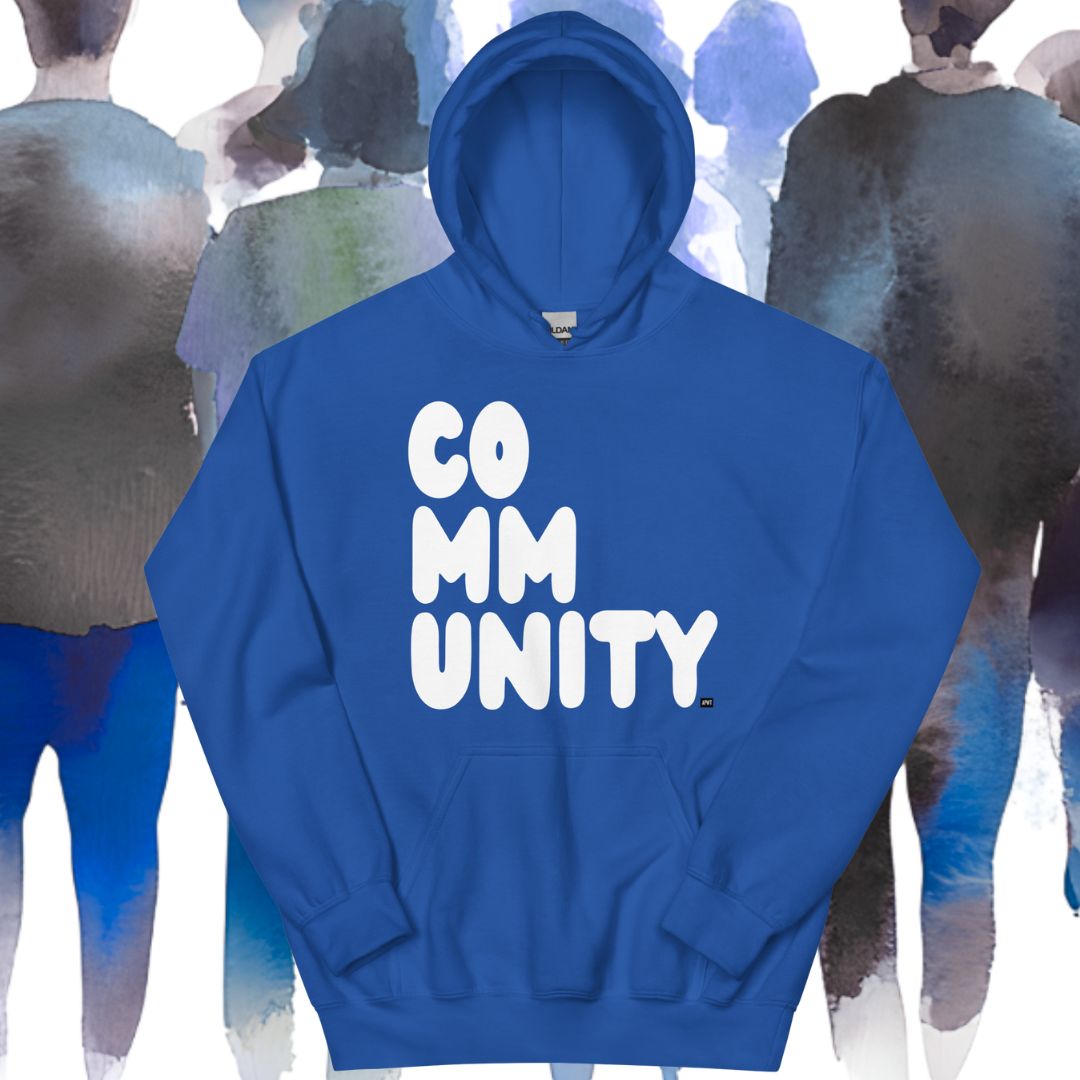 A Community in Ocean Blue Unisex Hoodie