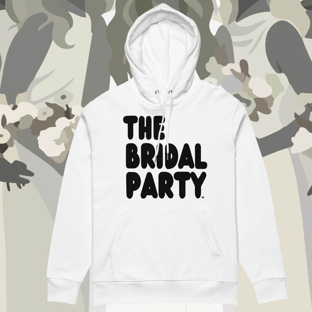 The Bridal Party Premium Unisex White Hoodie