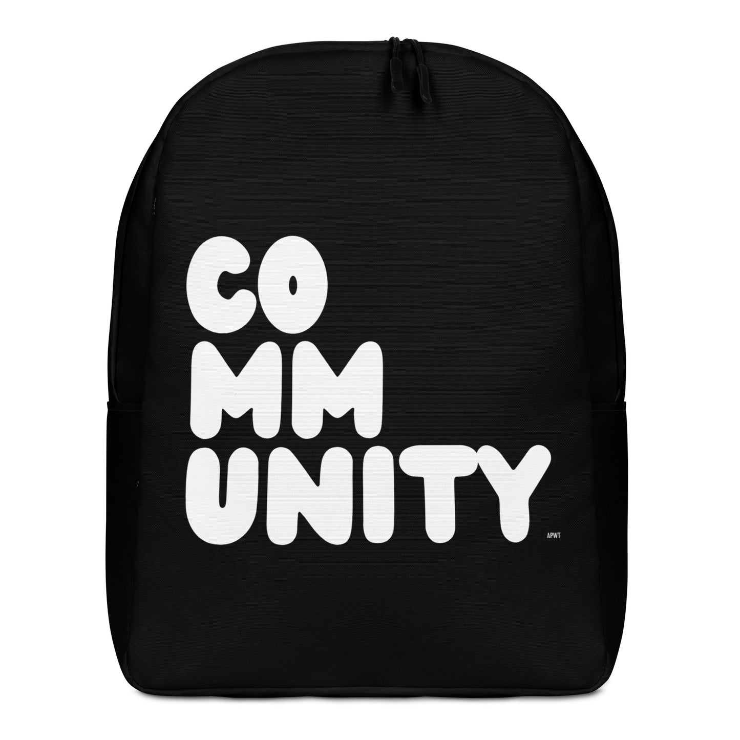 Community in Black and White Backpack - The APWT Gift Shop