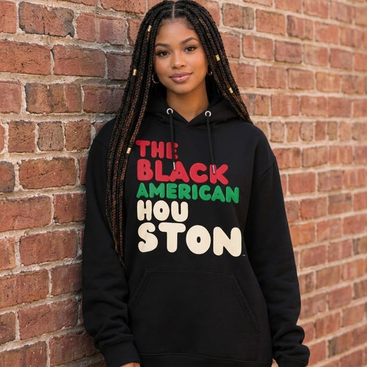 The Black American Houston Premium Unisex Hoodie