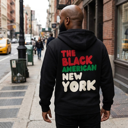 The Black American New York Premium Unisex Zip-Up Hoodie