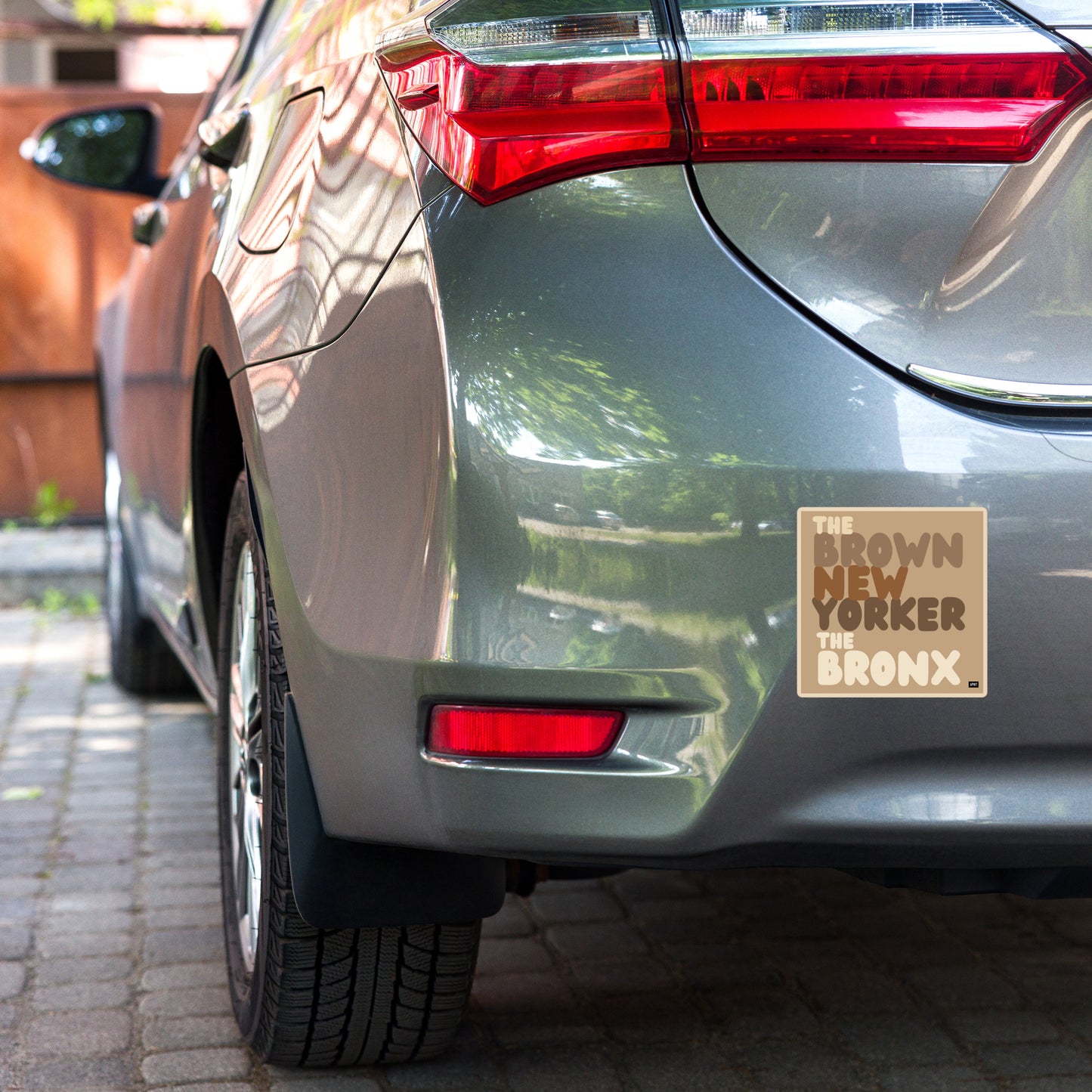 The Brown New Yorker The Bronx Vinyl Sticker