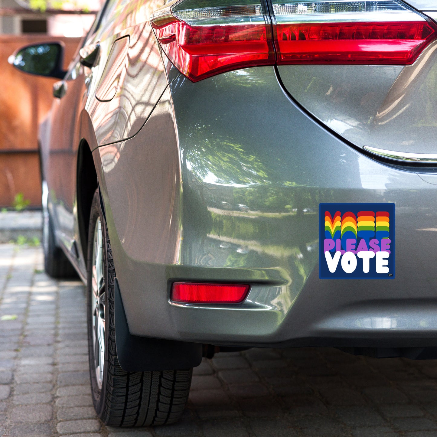 Please Vote in Color Vinyl Sticker